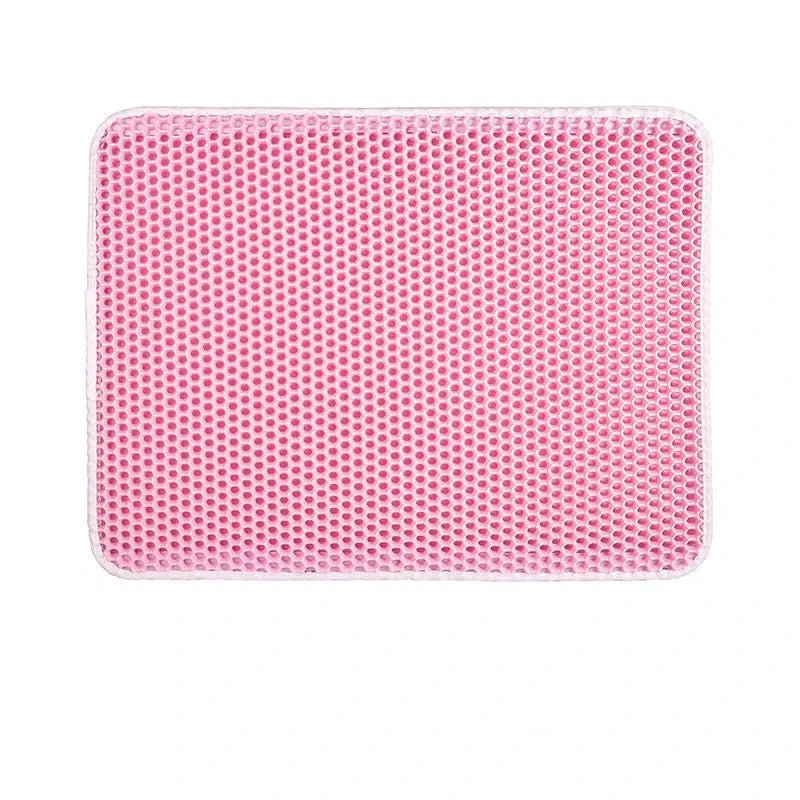 Pet Cat Litter Mat Waterproof Double Layer Cat Litter Trapping Pet Litter Box Mat Clean Pad Products For Cats Accessories