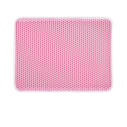 Pet Cat Litter Mat Waterproof Double Layer Cat Litter Trapping Pet Litter Box Mat Clean Pad Products For Cats Accessories