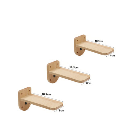 Wall Mounted Cat Climbing System Cat House Bridge Cat Hammock with Scratching Post & Stairway Kitten-Friendly Indoor Furniture