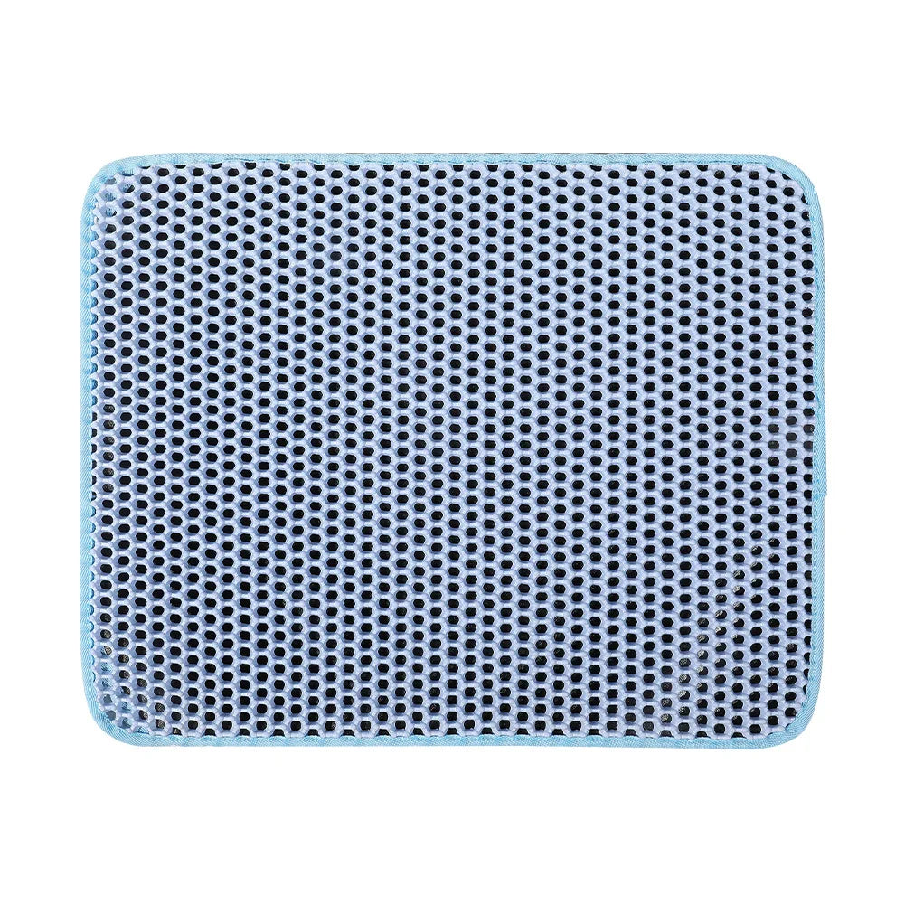 Pet Cat Litter Mat Waterproof Double Layer Cat Litter Trapping Pet Litter Box Mat Clean Pad Products For Cats Accessories